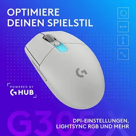 Logitech G305 X Superlight Weiss