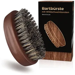 Bartbürste mit Wildschweinborsten 1 St