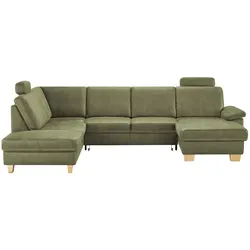 Kollektion Kraft Wohnlandschaft Kunstleder Samu ¦ grün ¦ Maße (cm): B: 316 H: 90 T: 235.0