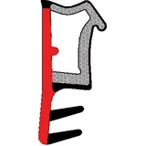 TRELLEBORG FT-Flügelfalzdichtung L3000 rustikal-braun,Nutbef. TSP-FOAM