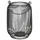Cepewa Laterne oval Metall schwarz