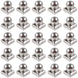 Holmwerk 25x Pfostenkappe Edelstahl 121 mm Kugel Abdeckkappe Für Pfosten 12 x 12 cm