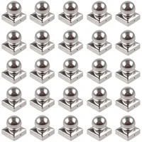 Holmwerk 25x Pfostenkappe Edelstahl 121 mm Kugel Abdeckkappe Für Pfosten 12 x 12 cm