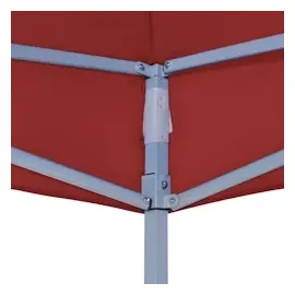 vidaXL Partyzelt-Dach 6x3 m Burgunderrot 270 g/m2