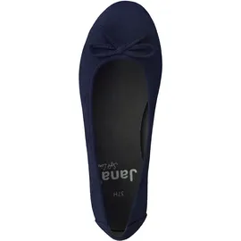 Jana Damen Ballerinas Elegant Vegan, Blau (Navy), 39 EU