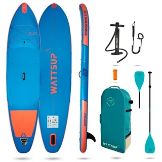 Wattsup Espadon 11.8 Aufblasbares Paddle-surf-set - Blue / Orange, Hellblau, 355x86x15 cm