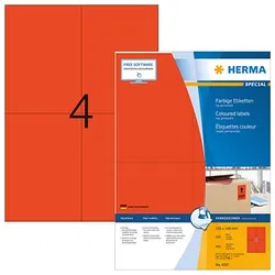 400 HERMA Etiketten 4397 rot 105,0 x 148,0 mm