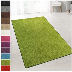 Teppich »Shaggy-Teppich Madrid«, Kubus, rutschfest grün 100 cm x 450 cm