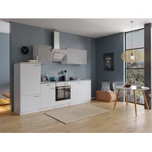 Respekta Küchenzeile Malia 270 cm Grau/Weiß