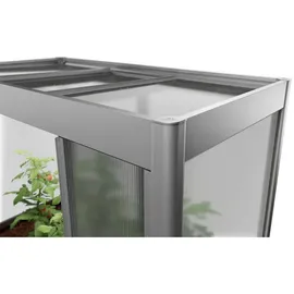 Biohort Gewächshaus Florentina Maxi 2 m x 1 m Quarzgrau-Metallic