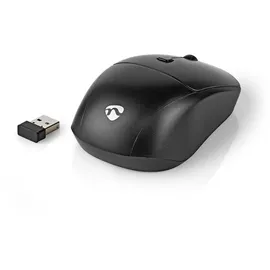 Nedis Maus und Tastatur-Set Wireless Maus- und Tastaturverbindung: USB | 800/1200 / 1600 dpi (US, Kabellos), Tastatur, Schwarz