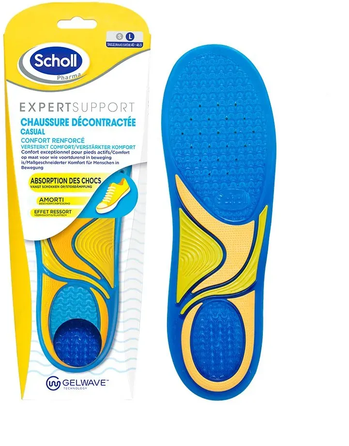 Scholl Semelles Expert Support Chaussures Décontractées Taille 40 à 46.5 1 pc(s)
