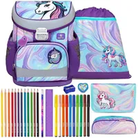 Belmil Schulranzen Set Mini Fit Unicorn Dream 10-teilig gefüllt