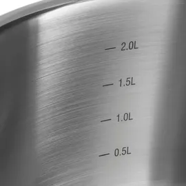 Klamer Premium Edelstahl Kochtopf-Set 5-tlg. 3 x Kochtopf + Bratentopf + Stielkasserolle