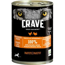 Crave Hundenahrung Adult Pastete mit Huhn & Truthahn 400 g