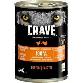 Crave Hundenahrung Adult Pastete mit Huhn & Truthahn 400 g
