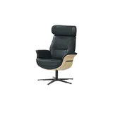 Musterring Relaxsessel MR276 Leder 74 x 108 x 80 cm Blau mit Relax-Funktion