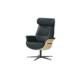 Musterring Relaxsessel MR276 Leder 74 x 108 x 80 cm Blau mit Relax-Funktion
