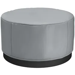 VEVOR Abdeckung für Whirlpool Staubabdeckung Wasserdicht Rund Grau 200x200x85cm