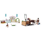 SCHLEICH 42440 Freundschaftsturnier, für Kinder ab 5-12 Jahren, Horse Club - Spielset & 42438 Waschplatz mit Horse Club Emily & Luna, für Kinder ab 5-12 Jahren, Horse Club - Spielset