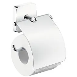hansgrohe Papierrollenhalter PuraVida 41508000 pure chrome, mit Deckel