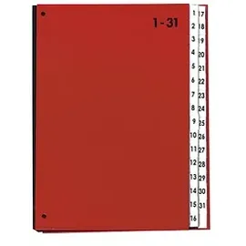 Pagna Pultordner DIN A4 32 Fächer rot 1 St.