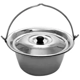 Grillplanet Gulaschkessel 15 Liter Deckel, Kochlöffel 50 cm von Grillplanet