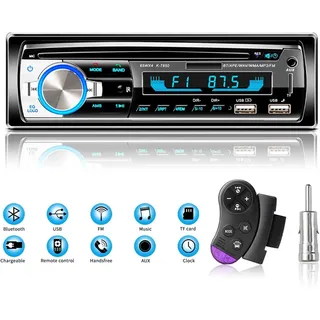 Lifelf Bluetooth Autoradio 65W 4 Kanal Lenkrad Fernbedienung FM MP3 USB TF AUX
