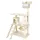 Wiltec Kratzbaum 141 cm beige/weiß