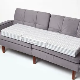 Homescapes Sitzkissen Bezug 150 x 50 x 10 cm grau 1 St.