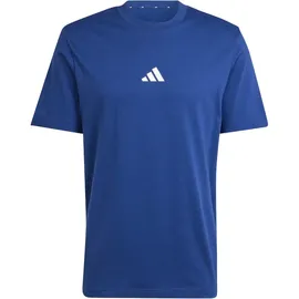 adidas Essentials Small Logo Single Jersey T-Shirt dunkelblau/weiß 3XL