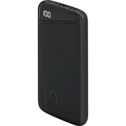 Slimline Powerbank, mit Status-Display, 10.000mAh, schwarz
