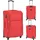 vidaXL Koffer-Set 3-tlg. rot