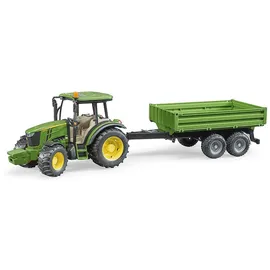 Bruder 02108 - John Deere 5115 M mit Bordwandanhänger 1:16