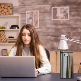 Relaxdays Stehsammler Metall, Schwarz