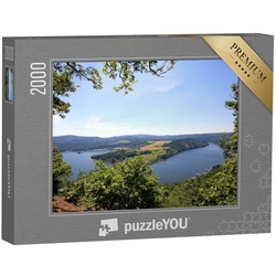puzzleYOU Puzzle Blick auf den Edersee, 2000 Puzzleteile, puzzleYOU-Kollektionen Edersee