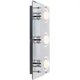 GLOBO LED 12 Watt Glas Wand Beleuchtung Lampe Spiegel Chrom Leuchte Globo 48971-3
