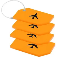 Luxuskollektion DUOUPA Kofferanhänger Wasserdicht Adressschild 4er Set