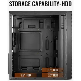 AeroCool Streak Schwarz