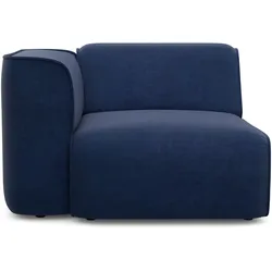 Sessel RAUM.ID "Merid", blau, B:109cm H:70cm T:97cm, Struktur fein (100% Polyester), Samtoptik (100% Polyester), Samtcord (92% Polyester, 8% Polyamid), Sessel, als Modul oder separat verwendbar, für individuelle Zusammenstellung