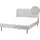 Beliani Bett mit Lattenrost Cord FLAYAT 140 x 200 cm Hellgrau