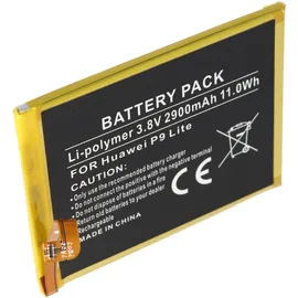 AccuCell Akku passend für Huawei P9 Lite Akku HB366481ECW Li-Polymer, 3,8V, 2900mAh, 11,0Wh, built-in, ohne Werkzeug