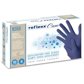 Reflexx N350/M Nitril Einmalhandschuh Beschleuniger Free (100 Stück)
