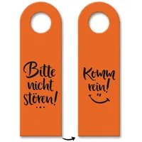 Trendaffe Nicht stören oder Komm rein Türhänger in Orange