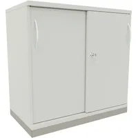 FM Büromöbel Sidney Büroschrank 80 x 44,2 x 78,1 cm grau