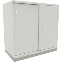 FM Büromöbel Sidney Büroschrank 80 x 44,2 x 78,1 cm grau