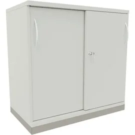 FM Büromöbel Sidney Büroschrank 80 x 44,2 x 78,1 cm grau