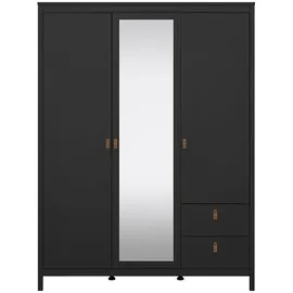 Tvilum Kleiderschrank Madrid 199 x 150 x 59 cm Schwarz