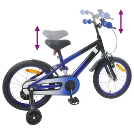 vidaXL Kinderfahrrad 16 Zoll blau/schwarz
