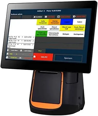Blitzkasse Android 15" All-in-ONE Kassensystem für GASTRONOMIE: Touschscreen, Bondrucker